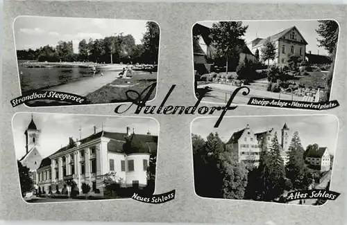 Aulendorf Aulendorf Steegersee Schloss Wassertretplatz * / Aulendorf /Ravensburg LKR