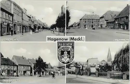 Hagenow Hagenow Wilhelm Pieck Strasse Wappen * / Hagenow /Ludwigslust LKR