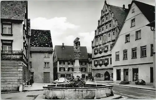 Munderkingen Munderkingen Marktbrunnen Rathaus * / Munderkingen /Alb-Donau-Kreis LKR