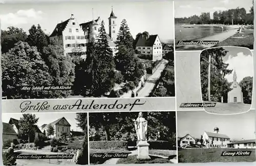 Aulendorf Aulendorf Herz Jesu Kirche Schloss * / Aulendorf /Ravensburg LKR