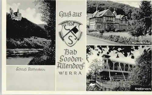 Bad Sooden-Allendorf Bad Sooden-Allendorf Schloss Rothestein Kurmittelhaus Gradierwerk * / Bad Sooden-Allendorf /Werra-Meissner-Kreis LKR