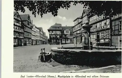 Bad Sooden-Allendorf Bad Sooden-Allendorf Marktplatz Brunnen * / Bad Sooden-Allendorf /Werra-Meissner-Kreis LKR