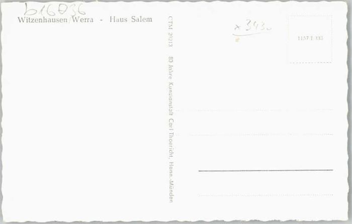 Witzenhausen Witzenhausen Haus Salem Witzenhausen Werra