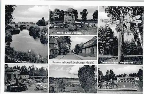 Hermannsburg Hermannsburg Loens Denkmal Wegweiser * / Hermannsburg /Celle LKR