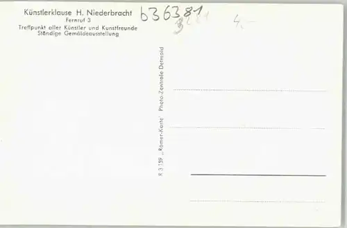Schwalenberg Schwalenberg Kuenstlerklause H. Niederbracht * / Schieder-Schwalenberg /Lippe LKR
