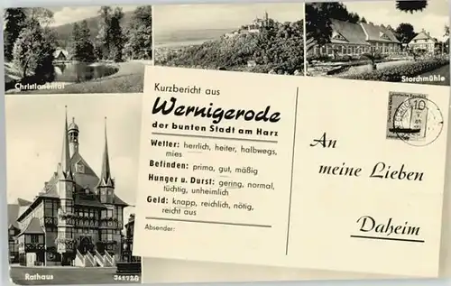 Wernigerode Harz Rathaus Kurzbericht x / Wernigerode /Harz LKR