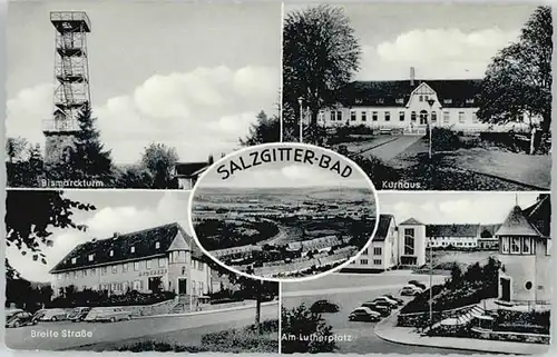 Salzgitter Salzgitter Bismarckturm Breite Strasse Lutherplatz Kurhaus * / Salzgitter /Salzgitter Stadtkreis