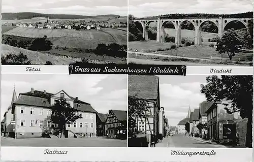 Sachsenhausen Waldeck Sachsenhausen Waldeck Viadukt Rathaus Wildungerstrasse * / Waldeck /Waldeck-Frankenberg LKR