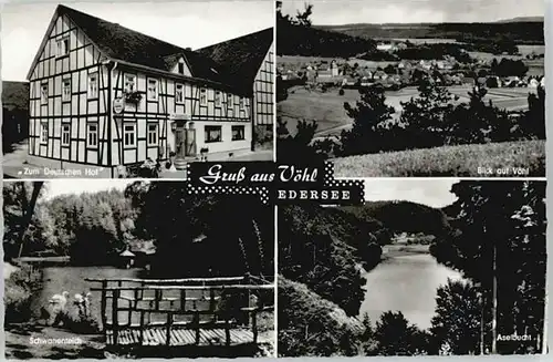 Voehl Voehl Gasthof Zum Deutschen Hof Schwanenteich * / Voehl /Waldeck-Frankenberg LKR