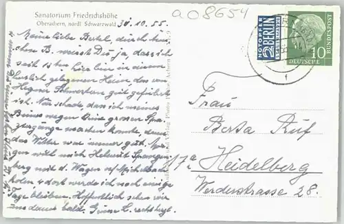 Oberachern Oberachern Sanatorium Friedrichshoehe x / Achern /Ortenaukreis LKR