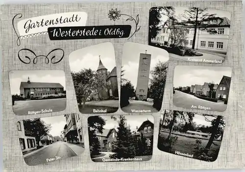 Westerstede Westerstede Roettgenschule Bahnhof Wasserturm Krankenhaus x / Westerstede /Ammerland LKR