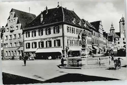 Bad Mergentheim Bad Mergentheim Marktplatz Burgstrasse * / Bad Mergentheim /Main-Tauber-Kreis LKR