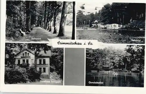 Crimmitschau Crimmitschau Sahnpark Sahnbad Forsthaus Sahnpark Gondelstation x / Crimmitschau /Zwickau LKR