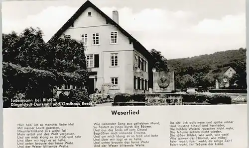 Todenmann Todenmann Gasthaus Reese Weserlied * / Rinteln /Schaumburg LKR