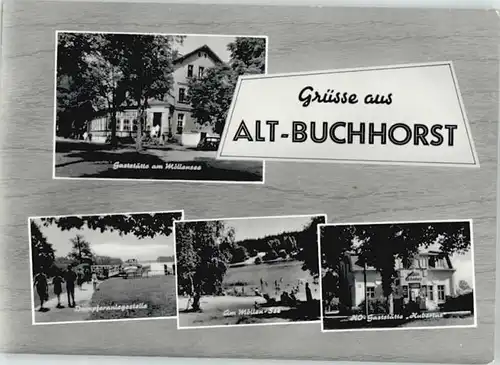 Alt-Buchhorst Alt-Buchhorst Gaststaette am Moellensee Gaststaette Hubertus * / Gruenheide Mark /Oder-Spree LKR