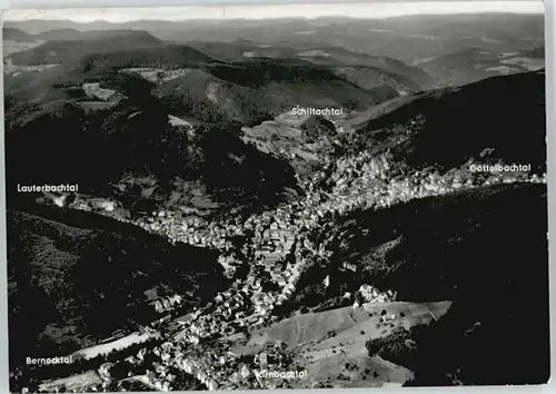 Schramberg Schramberg Fliegeraufnahme Lauterbachtal Schiltachtal Goettelbachtal Kirnbachtal Bernecktal x / Schramberg /Rottweil LKR