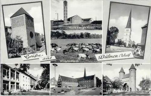 Duelmen Duelmen Heilig Kreuz Kirche  St Victor Luedinghauser Tor * / Duelmen /Coesfeld LKR