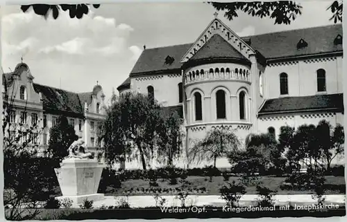 Weiden Oberpfalz Weiden Oberpfalz Krieger Denkmal Josephs Kirche  * / Weiden i.d.OPf. /Weiden Stadtkreis