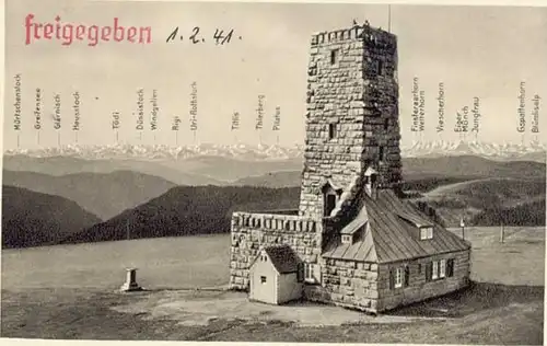 Feldberg Schwarzwald Feldberg Schwarzwald Feldbergturm * / Feldberg (Schwarzwald) /Breisgau-Hochschwarzwald LKR