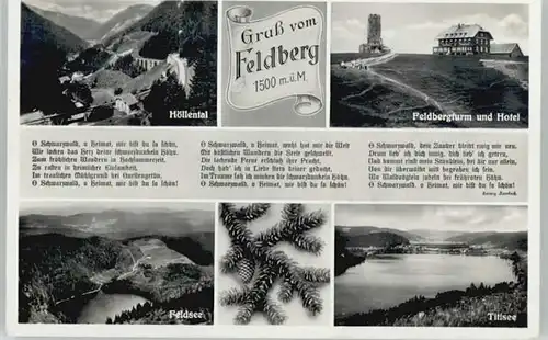 Feldberg Schwarzwald Feldberg Schwarzwald Hoellental Feldbergturm x / Feldberg (Schwarzwald) /Breisgau-Hochschwarzwald LKR