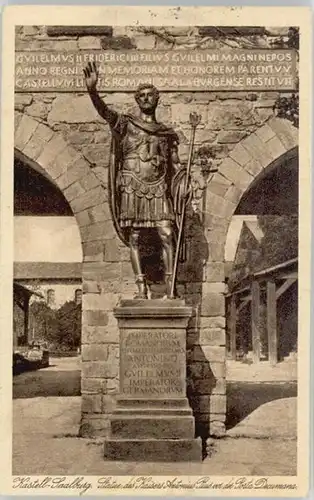 Saalburg Taunus Saalburg Taunus Bahnhof Statue Kaisers Antonius Pius x / Wehrheim /Hochtaunuskreis LKR