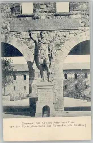 Saalburg Taunus Saalburg Taunus Bahnhof Denkmal Kaisers Antonius Pius x / Wehrheim /Hochtaunuskreis LKR