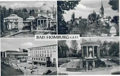 Bad Homburg Bad Homburg Kaiser Wilhelm Bad Erloeser Kirche  Elisabethenbrunnen x / Bad Homburg v.d. Hoehe /Hochtaunuskreis LKR