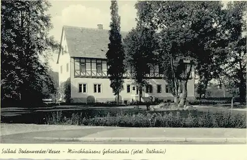 Bodenwerder Bodenwerder Muenchhausens Geburtshaus * / Bodenwerder /Holzminden LKR