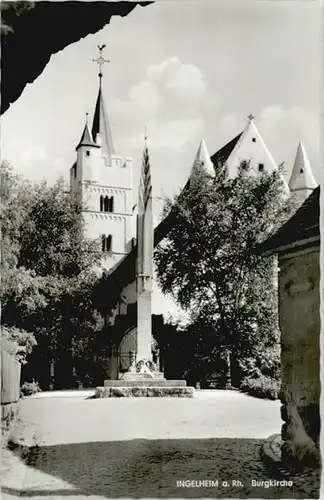 Ingelheim Rhein Burg Kirche  * / Ingelheim am Rhein /Mainz-Bingen LKR