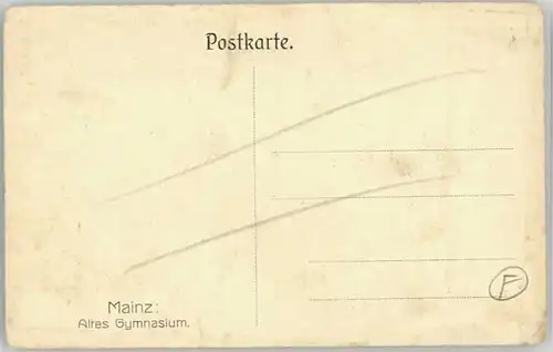 Mainz Rhein Mainz Kuenstlerkarte * / Mainz Rhein /Mainz Stadtkreis