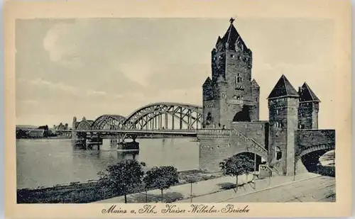 Mainz Rhein Mainz Kaiser Wilhelm Bruecke * / Mainz Rhein /Mainz Stadtkreis