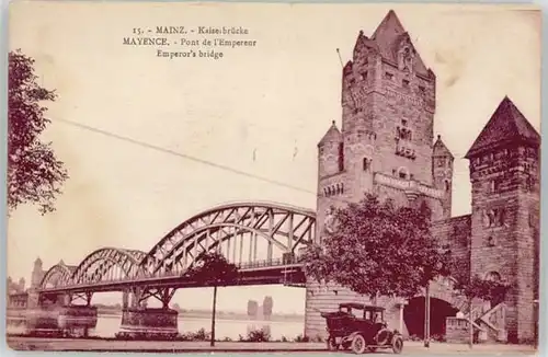 Mainz Rhein Mainz Kaiserbruecke * / Mainz Rhein /Mainz Stadtkreis