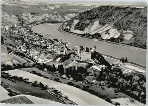 Oberwesel Rhein Oberwesel Ruine Schoenberg Fliegeraufnahme * / Oberwesel am Rhein /Rhein-Hunsrueck-Kreis LKR