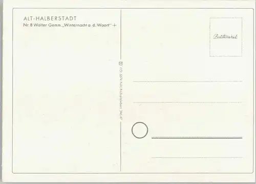 Halberstadt Halberstadt KuenstlerWalter Gemm * / Halberstadt /Harz LKR