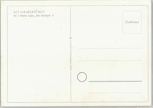 Halberstadt Halberstadt Stelzfuss Kuenstlerkarte * / Halberstadt /Harz LKR