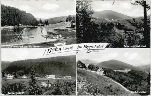 Brilon-Wald Brilon-Wald Pulvermuehle Hoppecketal * / Brilon /Hochsauerlandkreis LKR