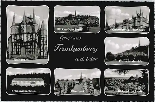 Frankenberg Eder Frankenberg Eder Obermarkt Rathaus * / Frankenberg (Eder) /Waldeck-Frankenberg LKR