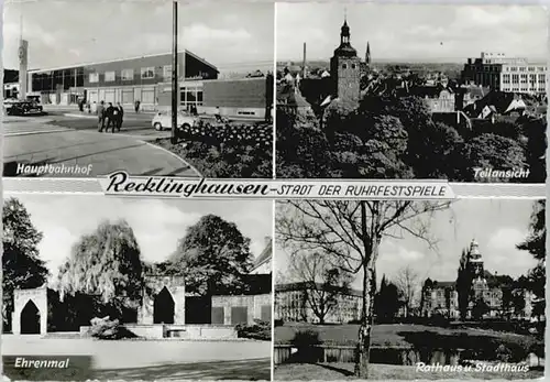 Recklinghausen Westfalen Recklinghausen Hauptbahnhof Ehrenmal x / Recklinghausen /Recklinghausen LKR