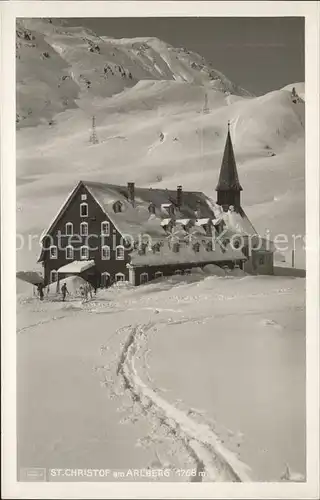 St Christoph Arlberg Gasthof Hospiz Wintersportplatz Kapelle / St. Anton am Arlberg /Landeck