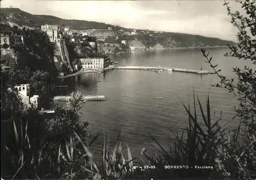 Sorrento Campania Panorama Hafen Kueste Kat. Sorrento