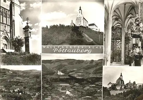 Poellauberg Wallfahrtskirche Panorama Sommerfrische Kat. Poellauberg Steiermark