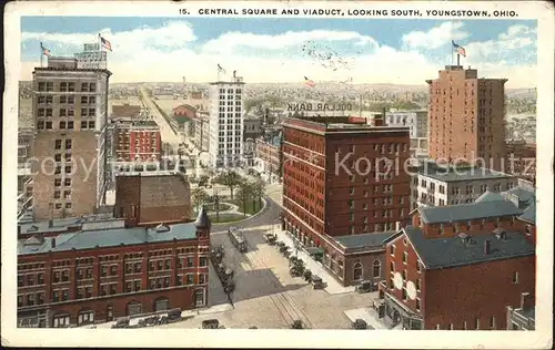 Youngstown Ohio Central Square and Viaduct Kat. Youngstown