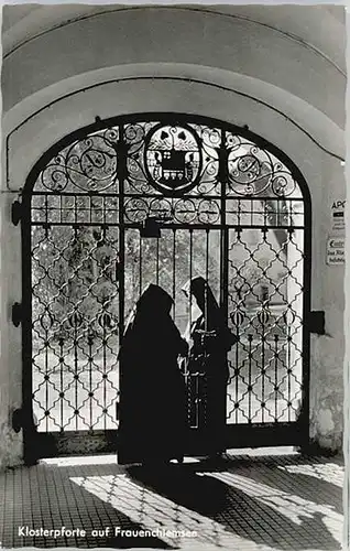Frauenchiemsee Frauenchiemsee Klosterpforte ungelaufen ca. 1955 / Chiemsee /Rosenheim LKR