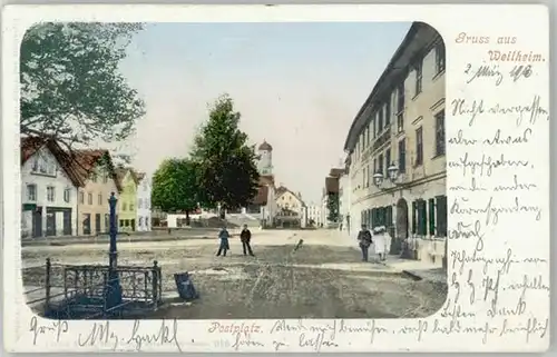 Weilheim Oberbayern Weilheim in Oberbayern  x 1903 / Weilheim i.OB /Weilheim-Schongau LKR