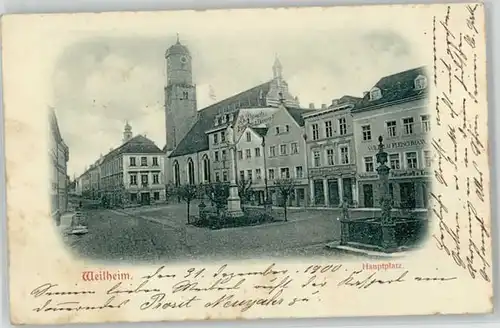 Weilheim in Oberbayern  x 1900