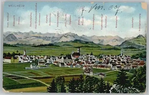 Weilheim in Oberbayern  x 1907