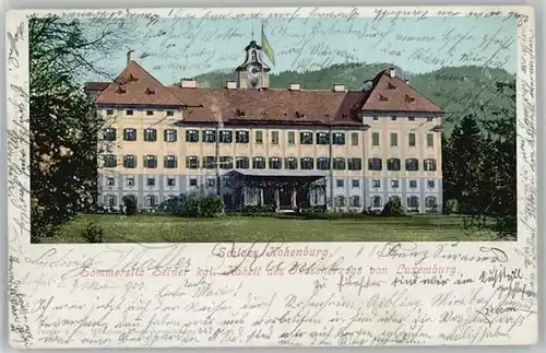 Weilheim in Oberbayern Schloss Hohenburg [Stempelabschlag] x 1900