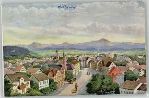 Weilheim Oberbayern Weilheim in Oberbayern Kuenstlerkarte ungelaufen ca. 1920 / Weilheim i.OB /Weilheim-Schongau LKR