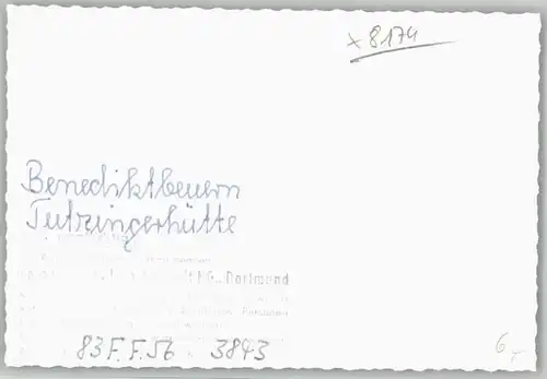 Benediktbeuern Tutzingerhuette o 1956