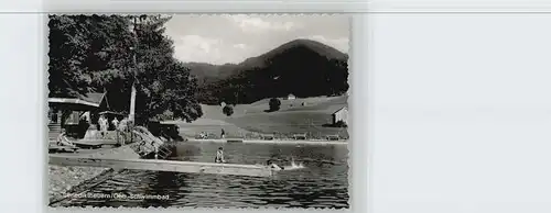 Benediktbeuern Benediktbeuern Schwimmbad ungelaufen ca. 1955 / Benediktbeuern /Bad Toelz-Wolfratshausen LKR